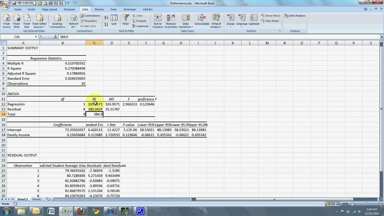 how to do multiple regression in excel for mac