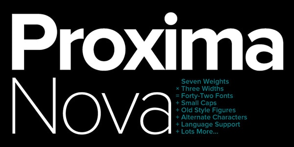 proxima nova free font family